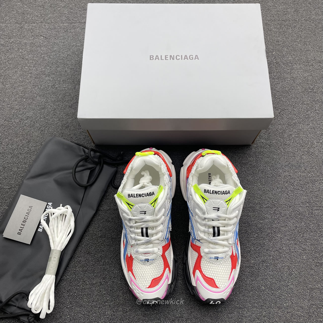 Balenciaga Multicolor Mesh Rubber White 677403 W3rb6 9645 (9) - newkick.cc